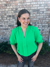 Load image into Gallery viewer, Virginia Apple Green top