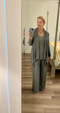 Load image into Gallery viewer, Soft Pleat Cardigan and tank twin set-Olive