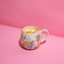 Load image into Gallery viewer, #046 Sweet Grace Candle mug w/butterflies