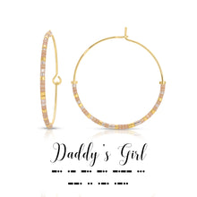 Load image into Gallery viewer, Dot and Dash Hoop Earrings