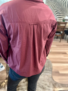 Teri wine color casual top