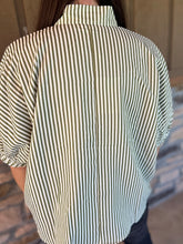 Load image into Gallery viewer, Nellie stripe top in Olive