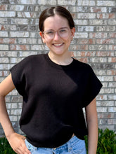 Load image into Gallery viewer, Sharon short sleeve sweater with knot detail