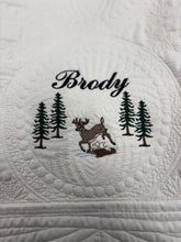 Load image into Gallery viewer, Heirloom Baby Quilt -embroidery not included but available