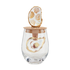 Oyster Pattern Wine Glass