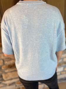 Izza short sleeve sweater