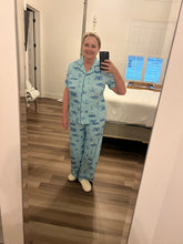 Load image into Gallery viewer, Coastal Toile Bamboo Pajamas-pants set