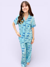 Load image into Gallery viewer, Coastal Toile Bamboo Pajamas-pants set