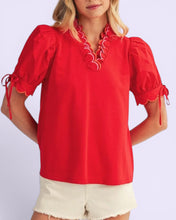 Load image into Gallery viewer, Annette Red top for celebrating
