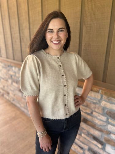Ann Marie short sleeve sweater