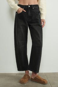 Barrel slouchy relaxed fit denim pants