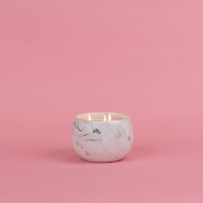 #050 Sweet Grace marble look bowl candle