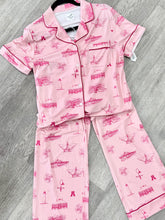 Load image into Gallery viewer, Coastal Toile Bamboo Pajamas-pants set