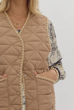 Load image into Gallery viewer, Doris Snap Front Vest-Lt Camel