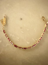 Load image into Gallery viewer, Treasures Crystal bracelets with baguette cut stones