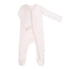Load image into Gallery viewer, Paty Organic Cotton Striped Zipper Footie