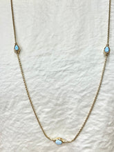 Load image into Gallery viewer, Blue Opalas do Mar Necklace 36”