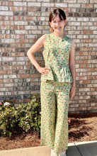 Load image into Gallery viewer, Veronica matcha floral pants