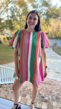 Load image into Gallery viewer, Juri Multi striped dress