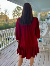 Load image into Gallery viewer, Cardie Scarlet dropped waist dress