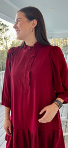 Cardie Scarlet dropped waist dress