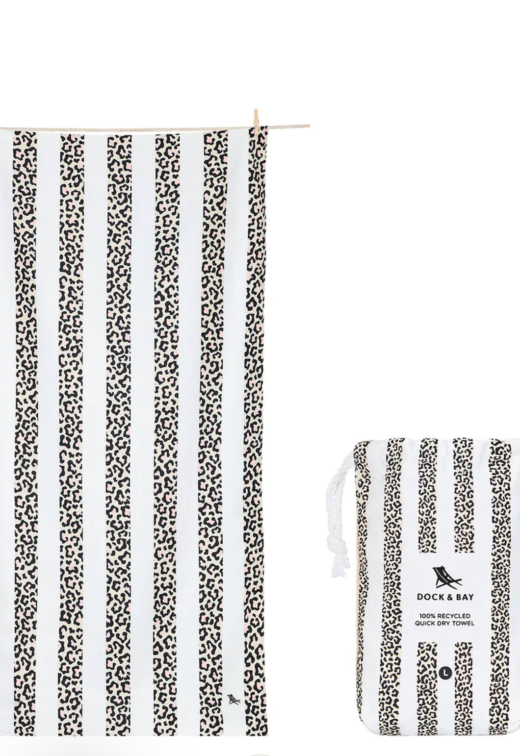 Dashing Leopard XL dock & Bay towel