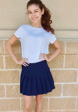 Load image into Gallery viewer, Gia Navy Pleated Skort