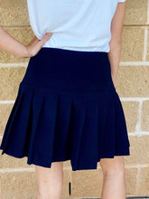 Load image into Gallery viewer, Gia Navy Pleated Skort
