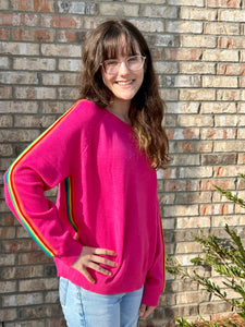 Randi fuchsia sweater