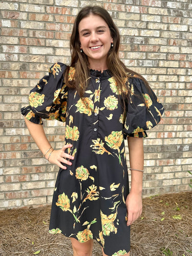 Patricia Black Floral Dress