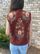 Load image into Gallery viewer, Bria floral Inspired Vest