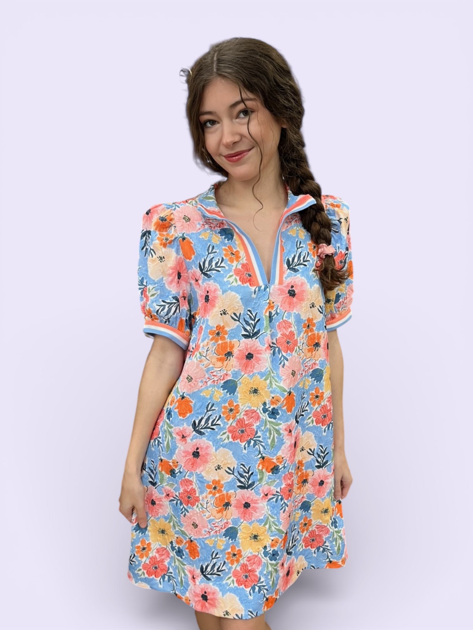 skylar mini dress Skylar blue/pink mini dress – Love's Gifts and Apparel