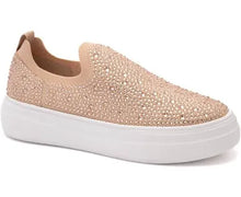 Load image into Gallery viewer, Swank Blush or Black Crystal slip on shoe