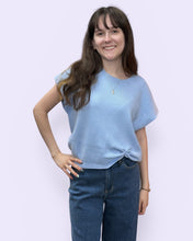 Load image into Gallery viewer, Sharon short sleeve sweater with knot detail