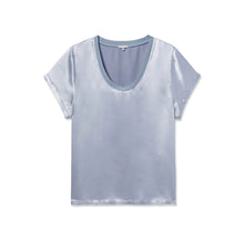 Load image into Gallery viewer, Giana Satin VNeck Tee