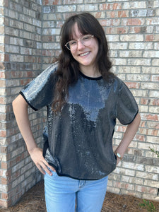Whitney all sequin top