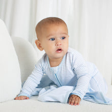 Load image into Gallery viewer, Paty Organic Cotton Striped Zipper Footie