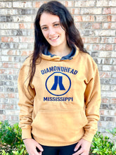 Load image into Gallery viewer, DIAMONDHEAD camel and navy sweatshirt-Unisex