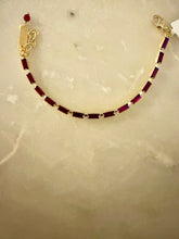 Load image into Gallery viewer, Treasures Crystal bracelets with baguette cut stones