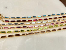 Load image into Gallery viewer, Treasures Crystal bracelets with baguette cut stones