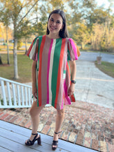 Load image into Gallery viewer, Juri Multi striped dress