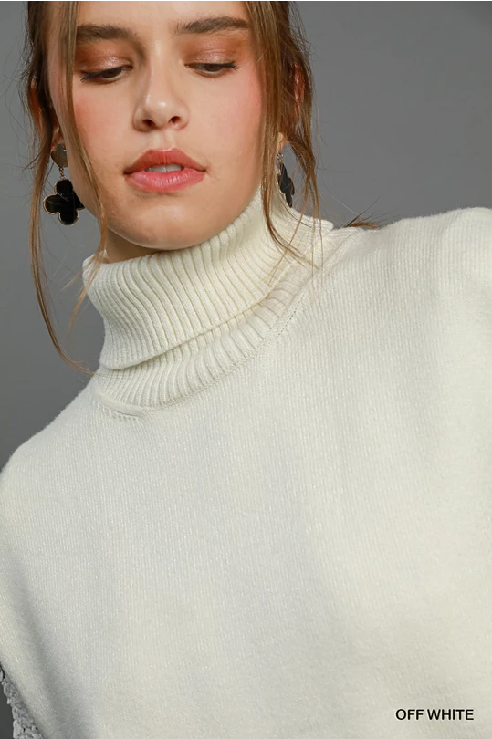 Tia mock turtleneck