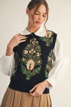 Load image into Gallery viewer, Bria floral Inspired Vest