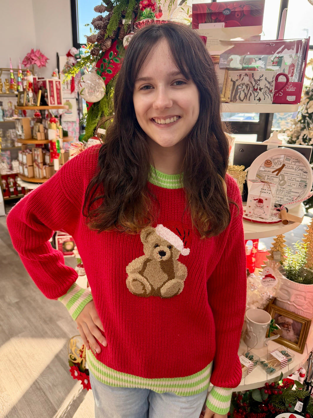 Harper the Holiday Teddy sweater