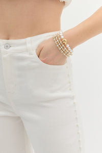 Ariel Pearl adorned pant