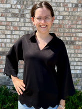 Load image into Gallery viewer, Sassy scalloped knit top