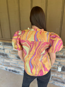 SuzieQ Gold infused top