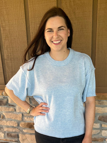 Izza short sleeve sweater