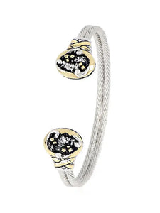 Carvao oval cuff bracelet