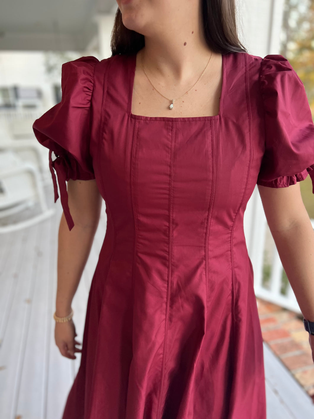 slim fit dress slacks Naomi Short Sleeve Maxi Dress